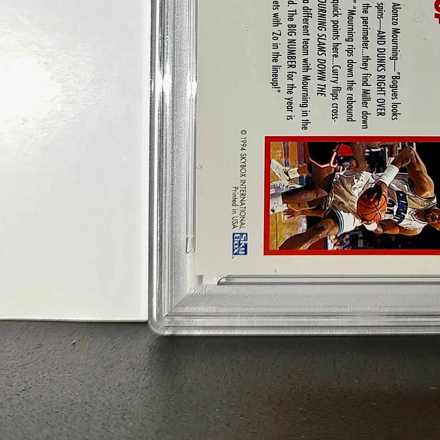 Alonzo Mourning 1994 NBA Hoops Big Numbers #BN11 Rainbow PSA 8 NM-MT