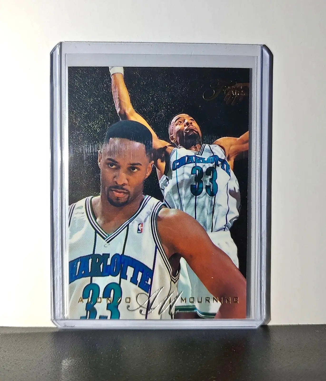 Alonzo Mourning 1995-96 Flair NBA #14 Card Charlotte Hornets