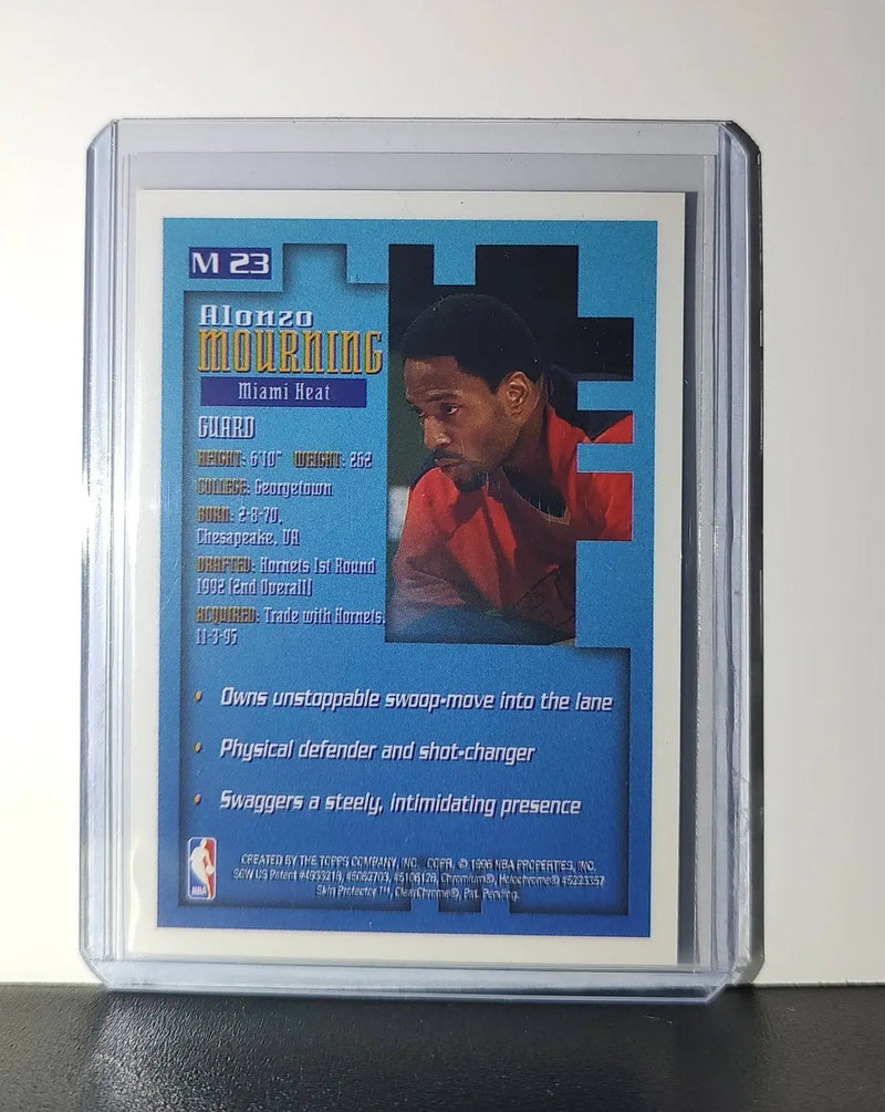 Alonzo Mourning 1995-96 Topps Finest NBA #M23 Mysterly Heat