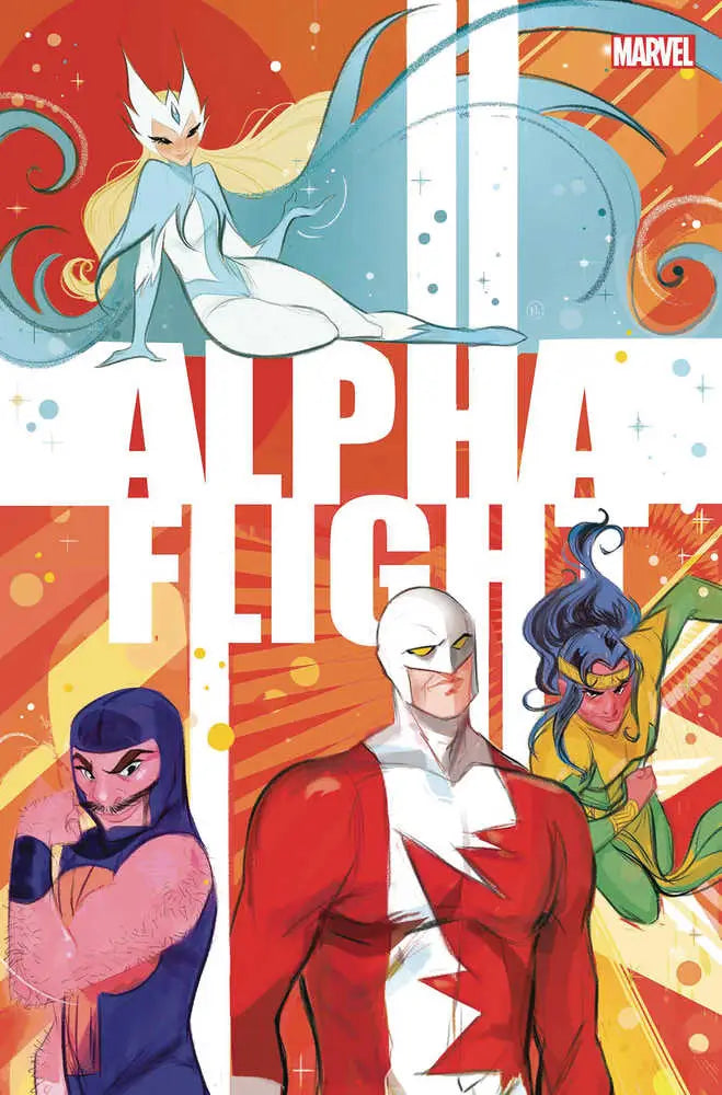 Comic book cover of Alpha Flight #2 featuring dynamic superheroes in vibrant art