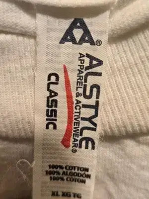 Alstyle T-Shirt Mens XL Cowboy Surfer Grill Graphic White Short Sleeve Casual - Apparel