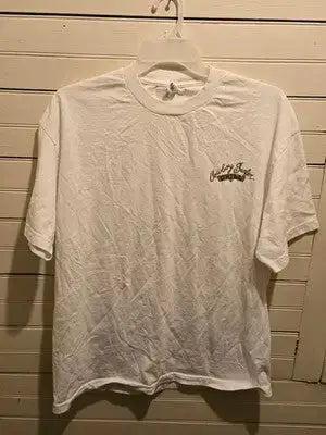 Alstyle T-Shirt Mens XL Cowboy Surfer Grill Graphic White Short Sleeve Casual - Apparel