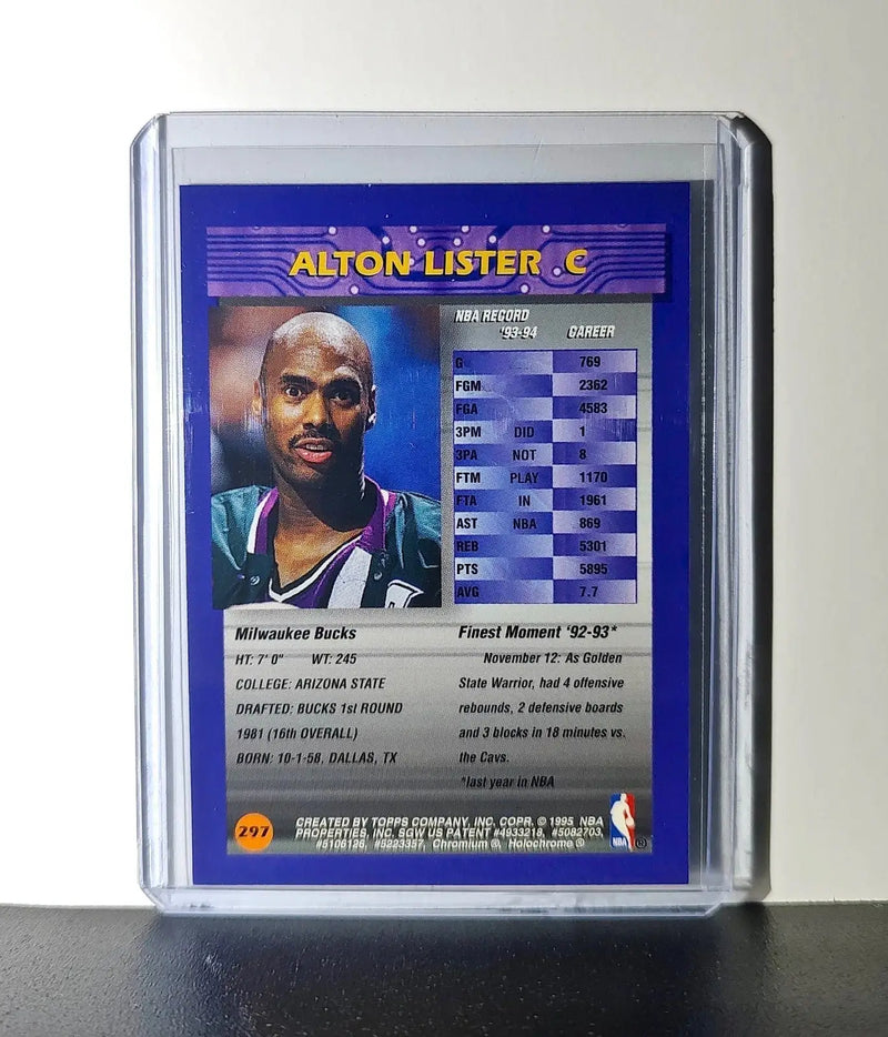 Alton Lister 1994-95 Topps Finest #297 Basketball Card - Basketball Card Single