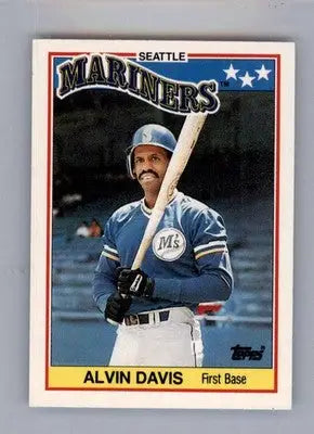 Alvin Davis - 1988 Topps UK Minis - #17 - Baseball - Baseball Card Single