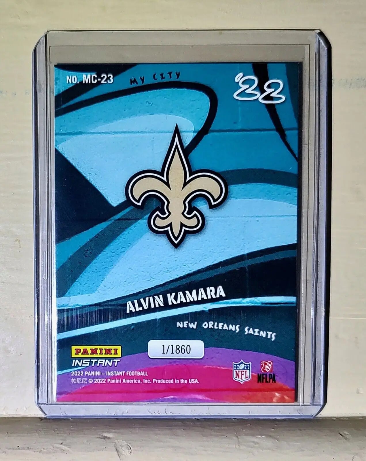 Alvin Kamara 2022 Panini NFL MyCity #23 Football Card 1/1860 - Football Card Single