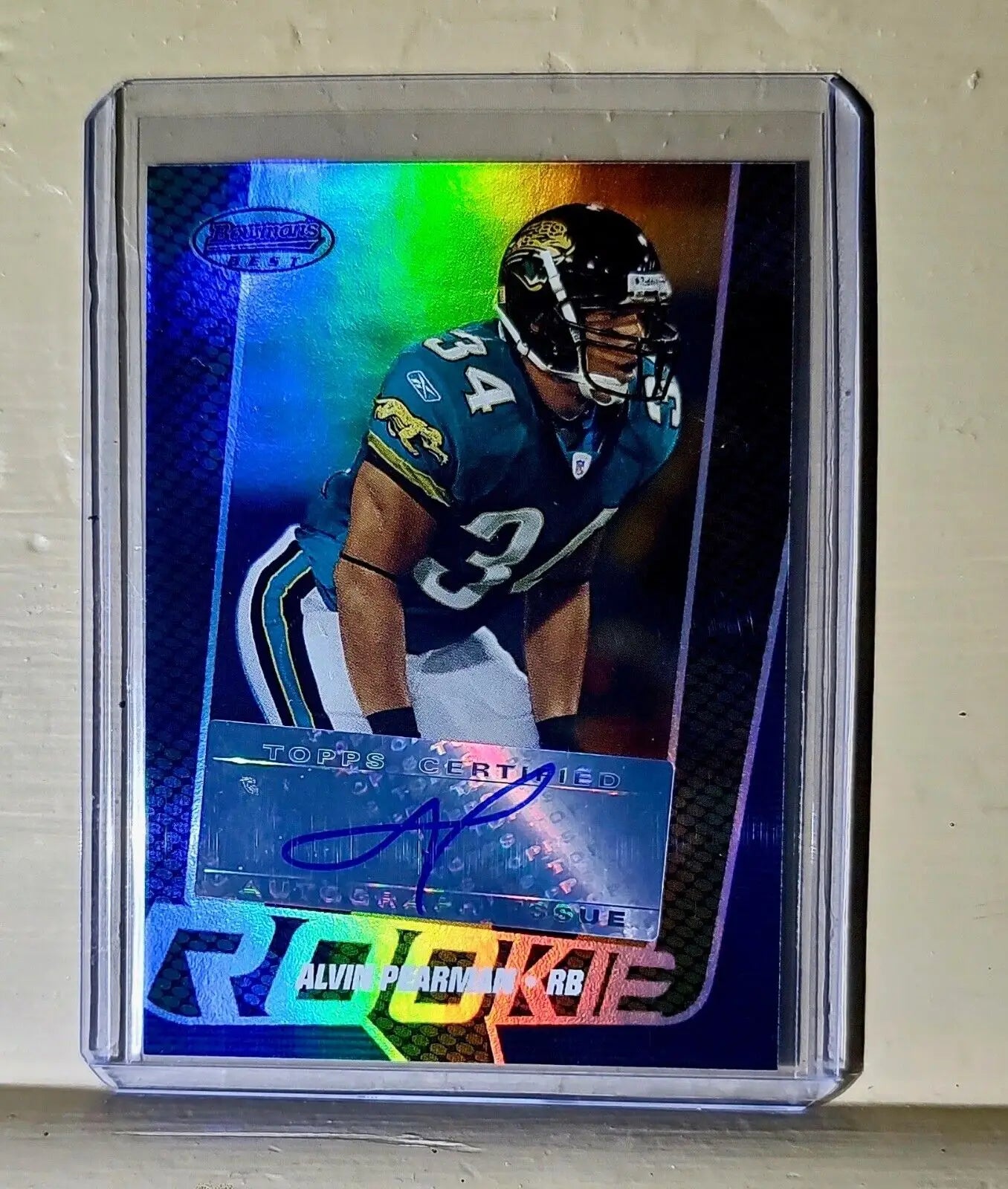 Alvin Pearman 2005 Topps Bowmans Best Autographed NFL #158 Card #885/999 - Football Card Single