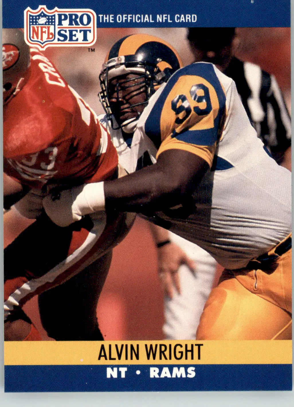 Alvin Wright - 1990 Pro Set - #556 - RC Football - Football Card Single
