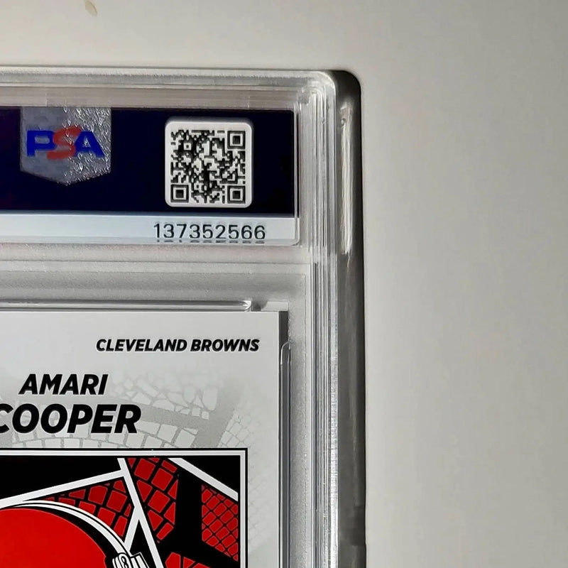 Amari Cooper 2024 Panini Sticker Collection 039/099 #16 Purple Foil PSA 8 NM-MT