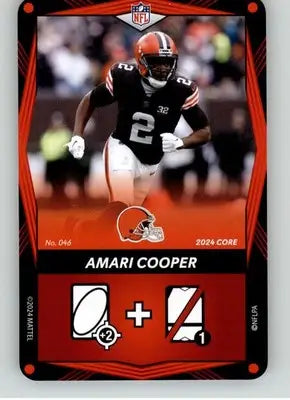 Amari Cooper - 2024 UNO Elite Core Edition - Red - #046 - Football - Football Card Single