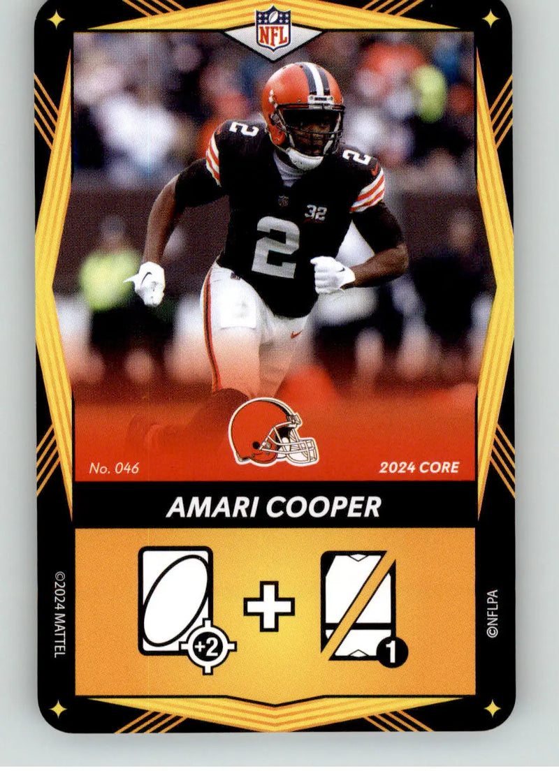 Amari Cooper - 2024 UNO Elite Core Edition - Yellow - #046 - Football - Football Card Single