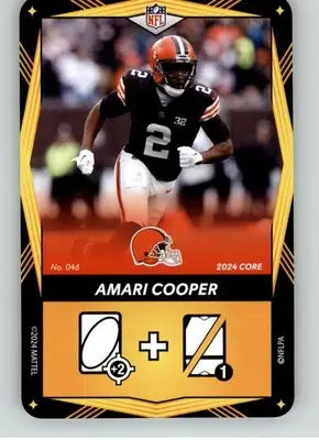 Amari Cooper - 2024 UNO Elite Core Edition - Yellow - #046 - Football - Football Card Single