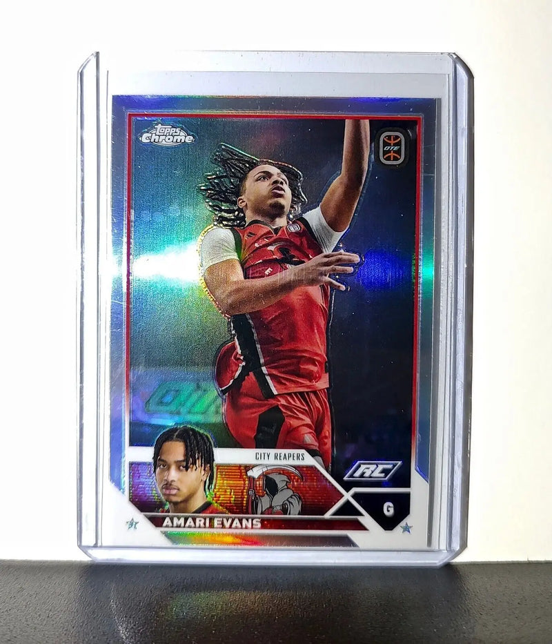 Amari Evans Rookie Refractor 2023-24 Topps Chrome Overtime #32 City Reapers