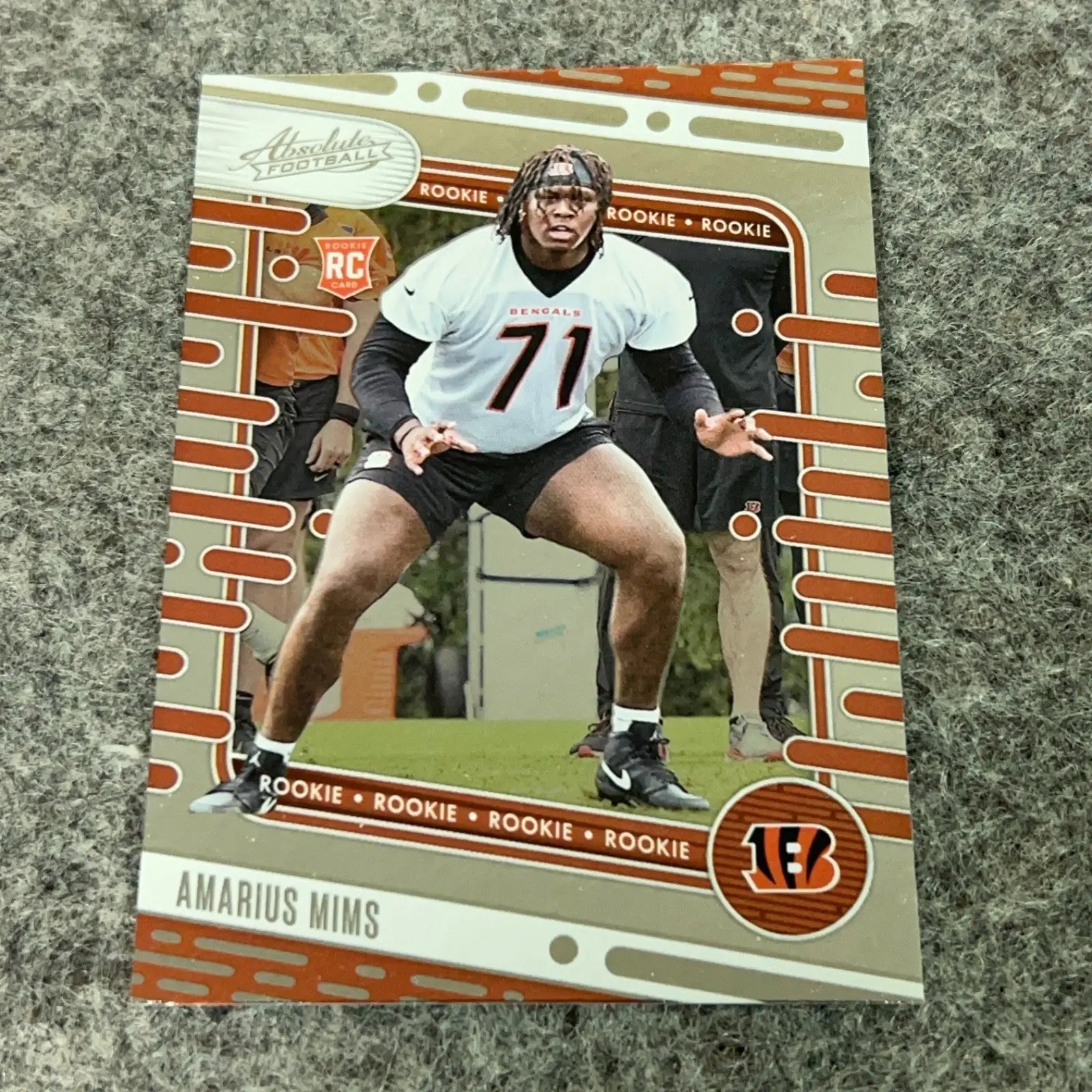 Amarius Mims Rookie Cincinnati Bengals 2024 Football Card You Pick Choose Set - 2024 Panini Absolute #118 (RC)