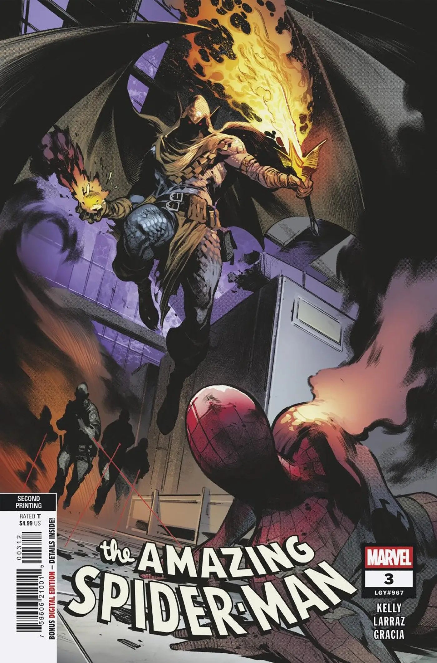 Comic book cover of Amazing Spider-Man #3 Pepe Larraz 2nd Print Variant