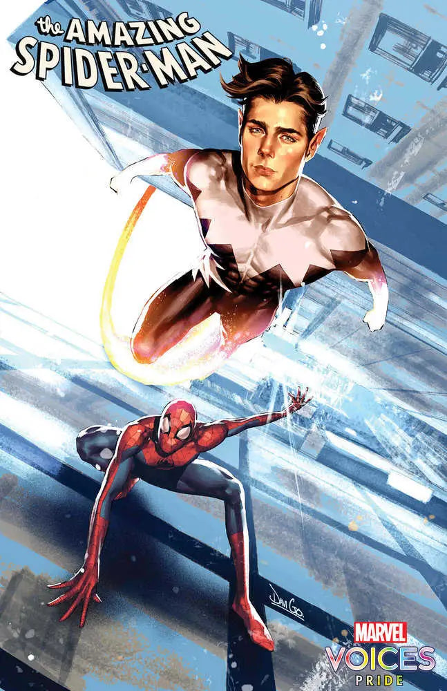 Comic book cover of Amazing Spider-Man #52 with Spider-Man and his civilian identity