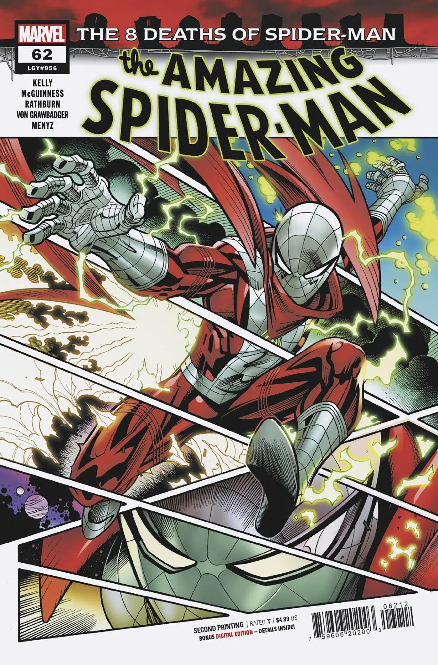 Amazing Spider-Man comic book featuring McGuinness 2nd print variant highlighting iconic artwork