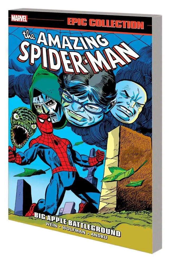 Epic Collection comic featuring Spider-Man, Peter Parker, and villains in Big Apple setting
