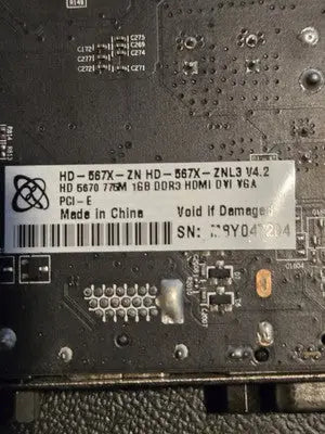 AMD Radeon HD 5670 1GB DDR3 PCIe Graphics Card HDMI DVI VGA - Other