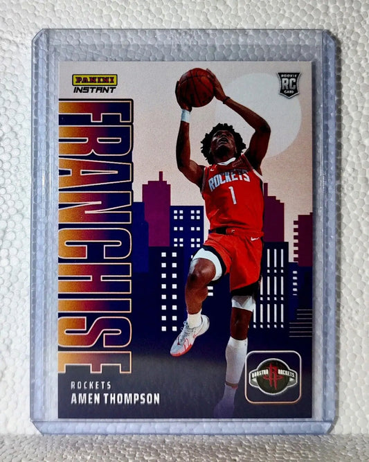 Amen Thompson 2023-24 NBA #26 Franchise Basketball Card Houston Rockets 1/485 - Basketball Card Single