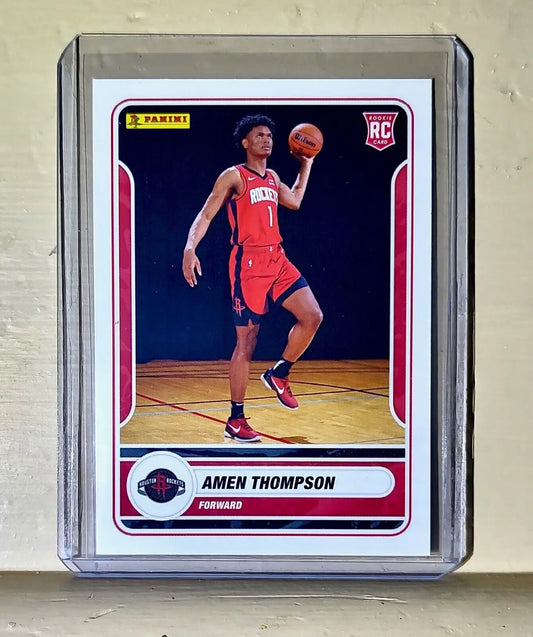 Amen Thompson 2023-24 Panini NBA Basketball #74 Rookie Card Houston Rockets - Basketball Card Single