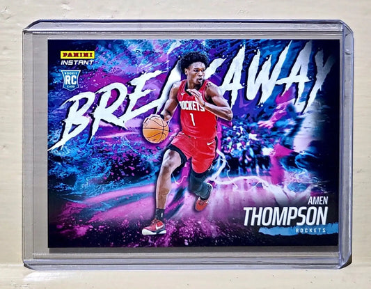 Amen Thompson 2023-24 Panini NBA Breakaway Basketball #4 Rookie Card 1 of 4085 - Basketball Card Single