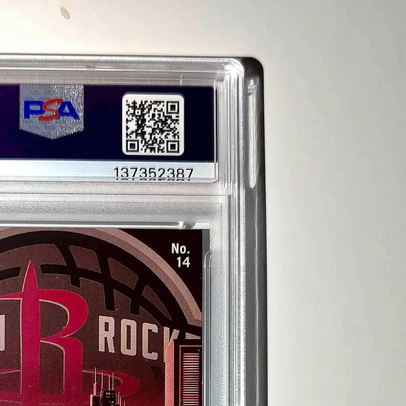 Amen Thompson 2023 Panini Hoops Premium City Edition #14 Disco Prizm PSA 9 Mint