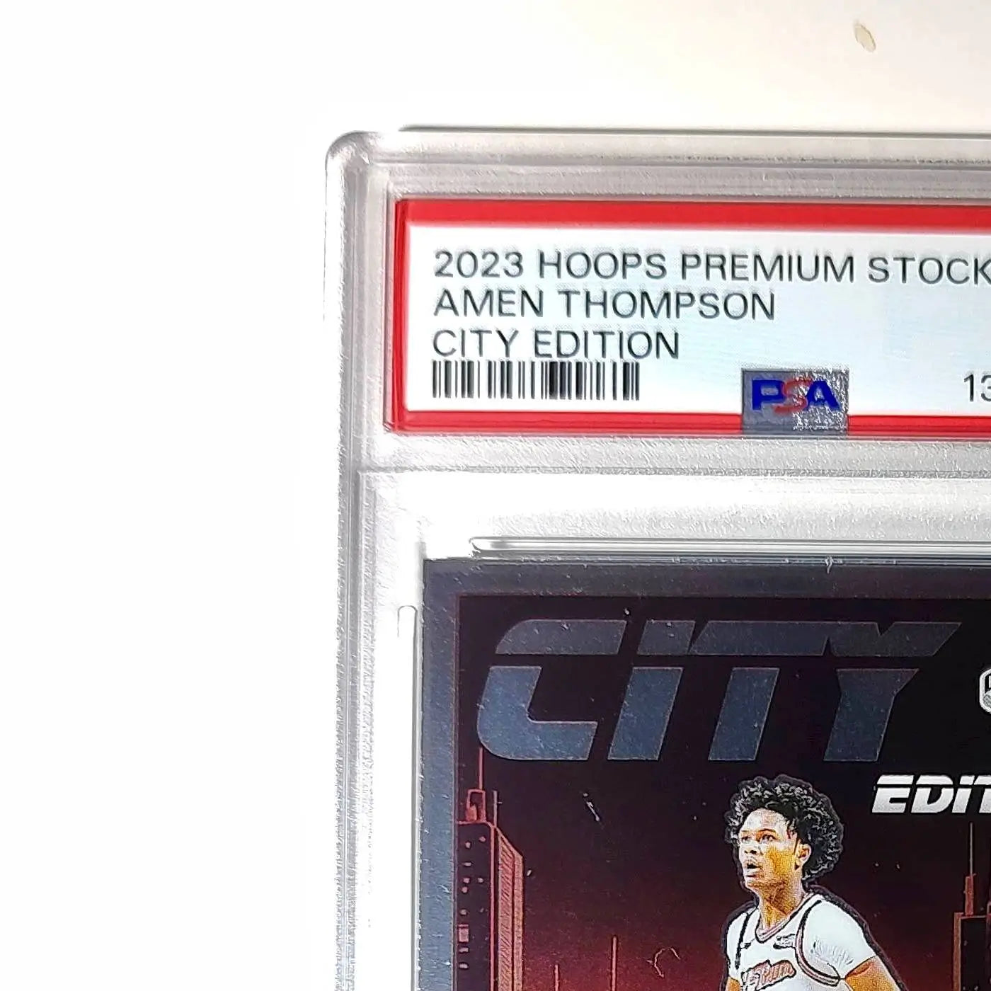 Amen Thompson 2023 Panini Hoops Premium City Edition #14 PSA 8 NM-MT