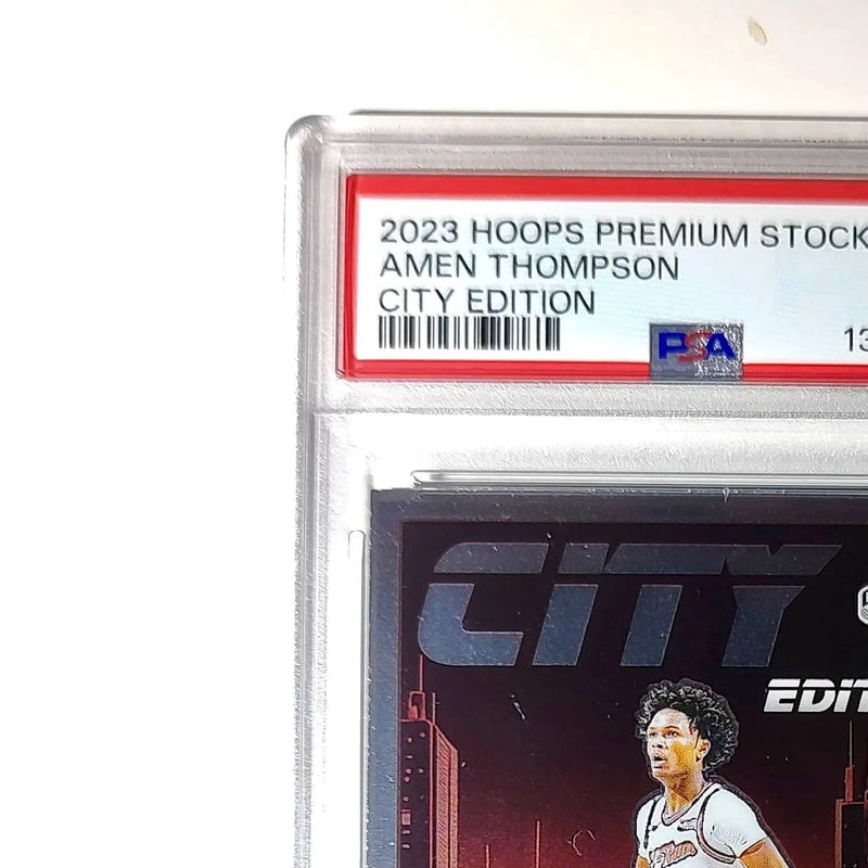 Amen Thompson 2023 Panini Hoops Premium City Edition #14 PSA 8 NM-MT