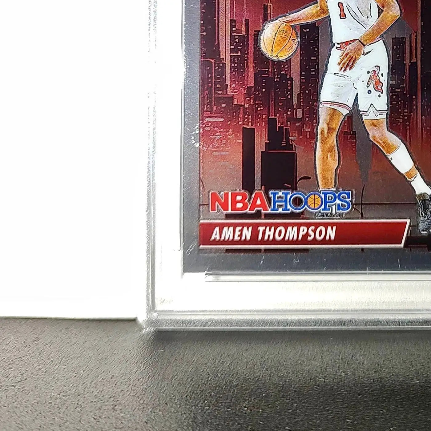 Amen Thompson 2023 Panini Hoops Premium City Edition #14 PSA 8 NM-MT