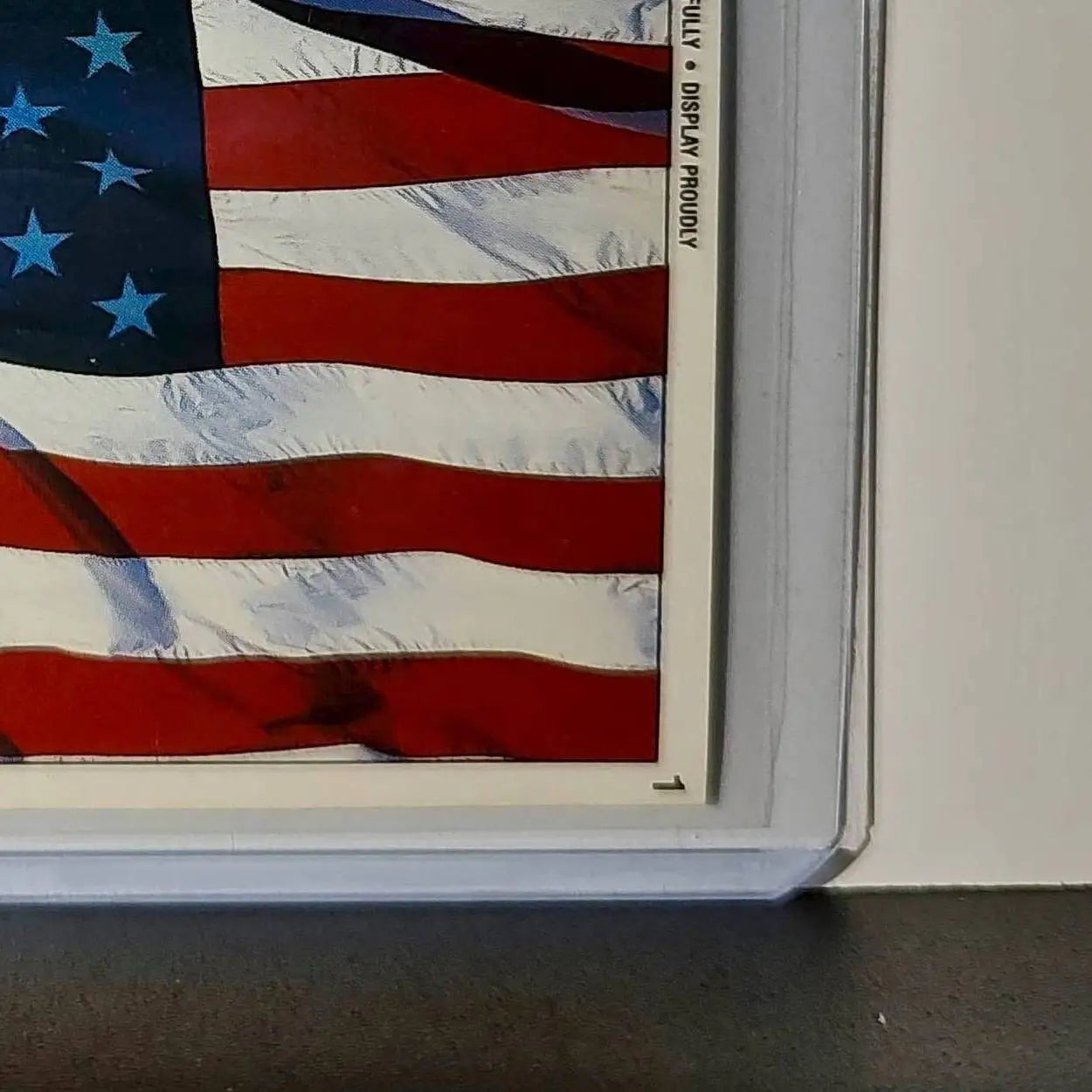 American Flag 1991 Topps Desert Storm #1 Sticker Card