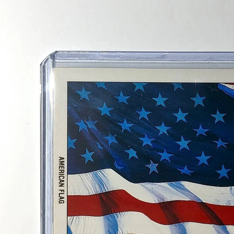 American Flag 1991 Topps Desert Storm #22 Sticker Card
