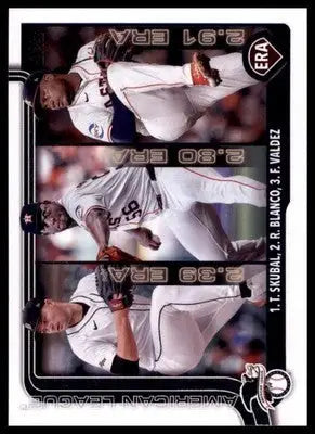 American League Leaders ERA Skubal / Blanco / Valdez LL 2025 Topps #5 - Baseball Card Single