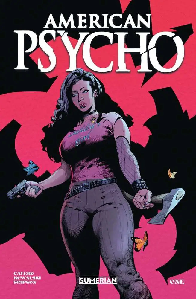 Comic book cover art for American Psycho #3 featuring an axe-wielding figure
