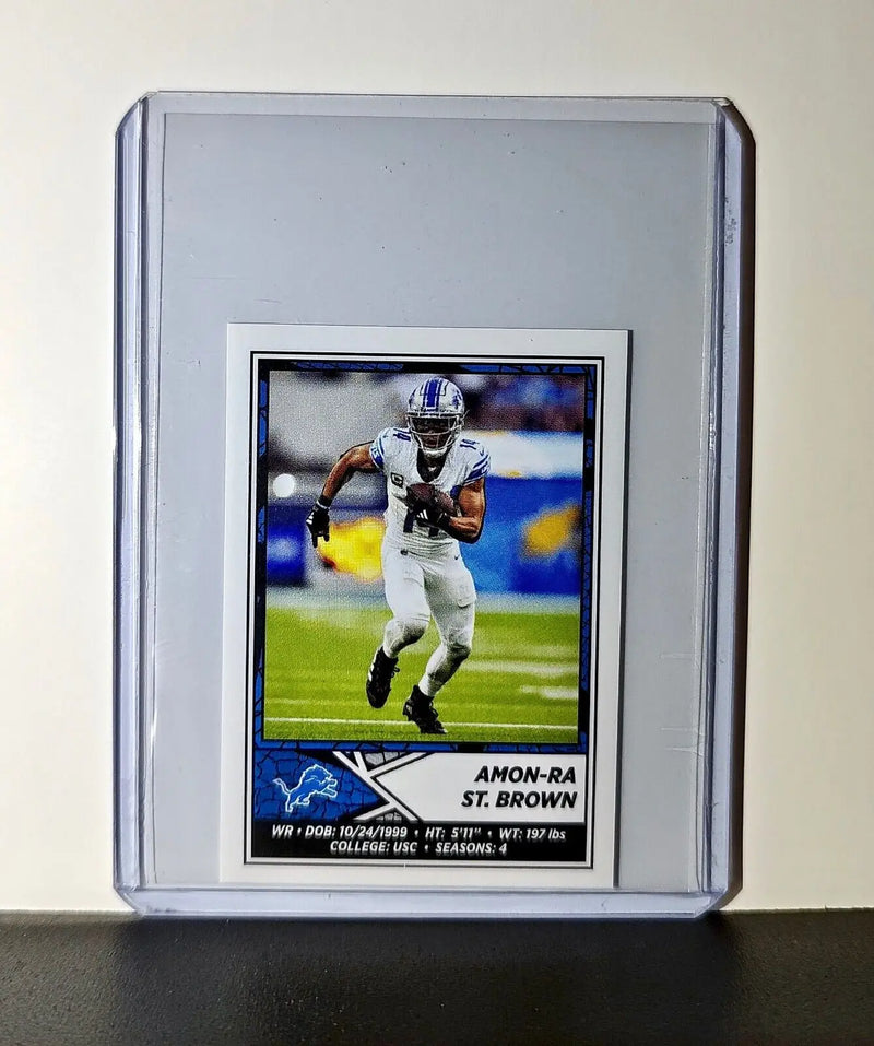 Amon-Ra St. Brown 2024 Panini NFL Sticker #382 Detroit Lions