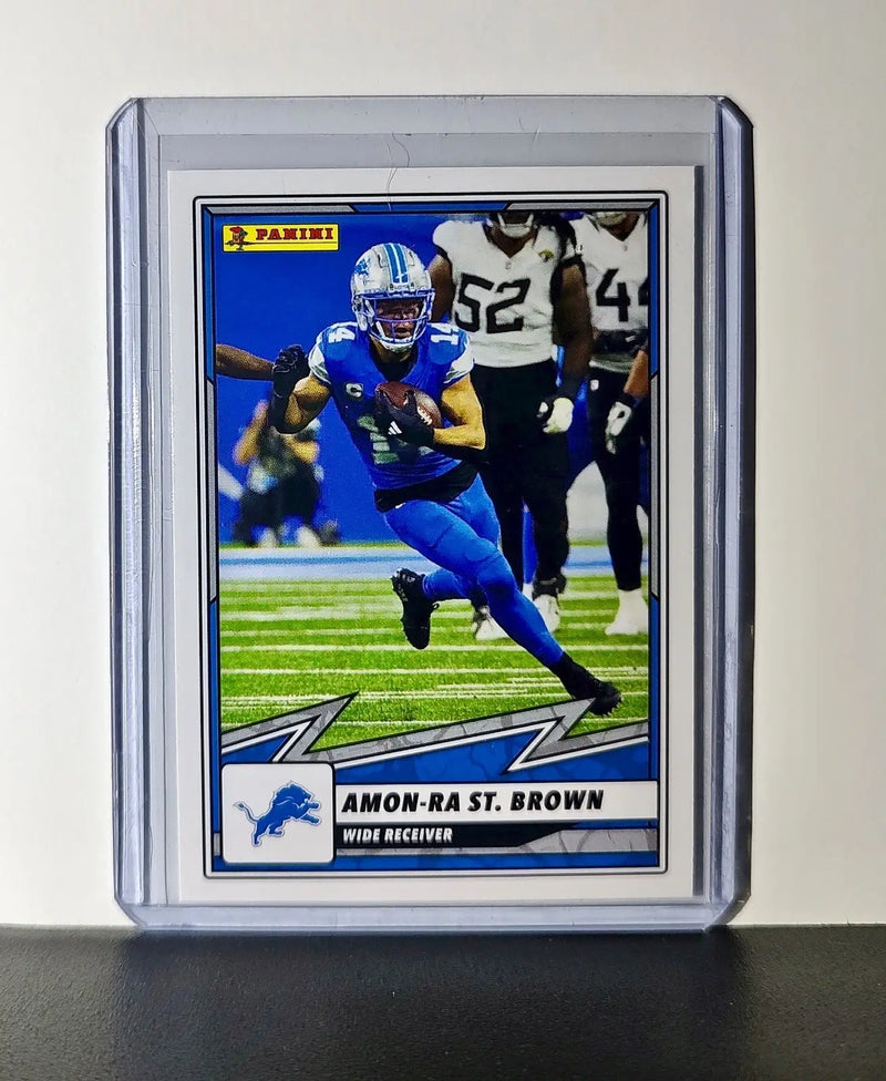 Amon-Ra St. Brown 2025 Panini NFL #33 Sticker Card Detroit Lions