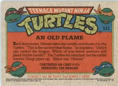An Old Flame - 1989 Topps Teenage Mutant Ninja Turtles - #111 - Non_sport - Non-Sports Card Single