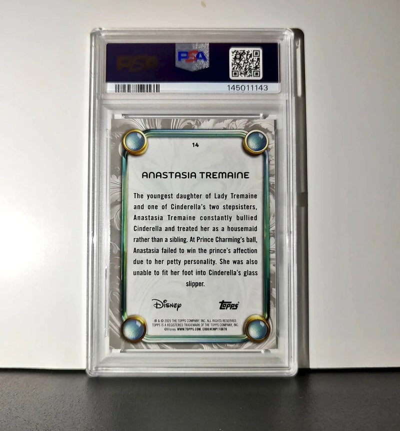 Anastasia Tremaine 2025 Topps Disney #14 Winter Variant Card Cinderella PSA 8 - Non-Sports Card Single