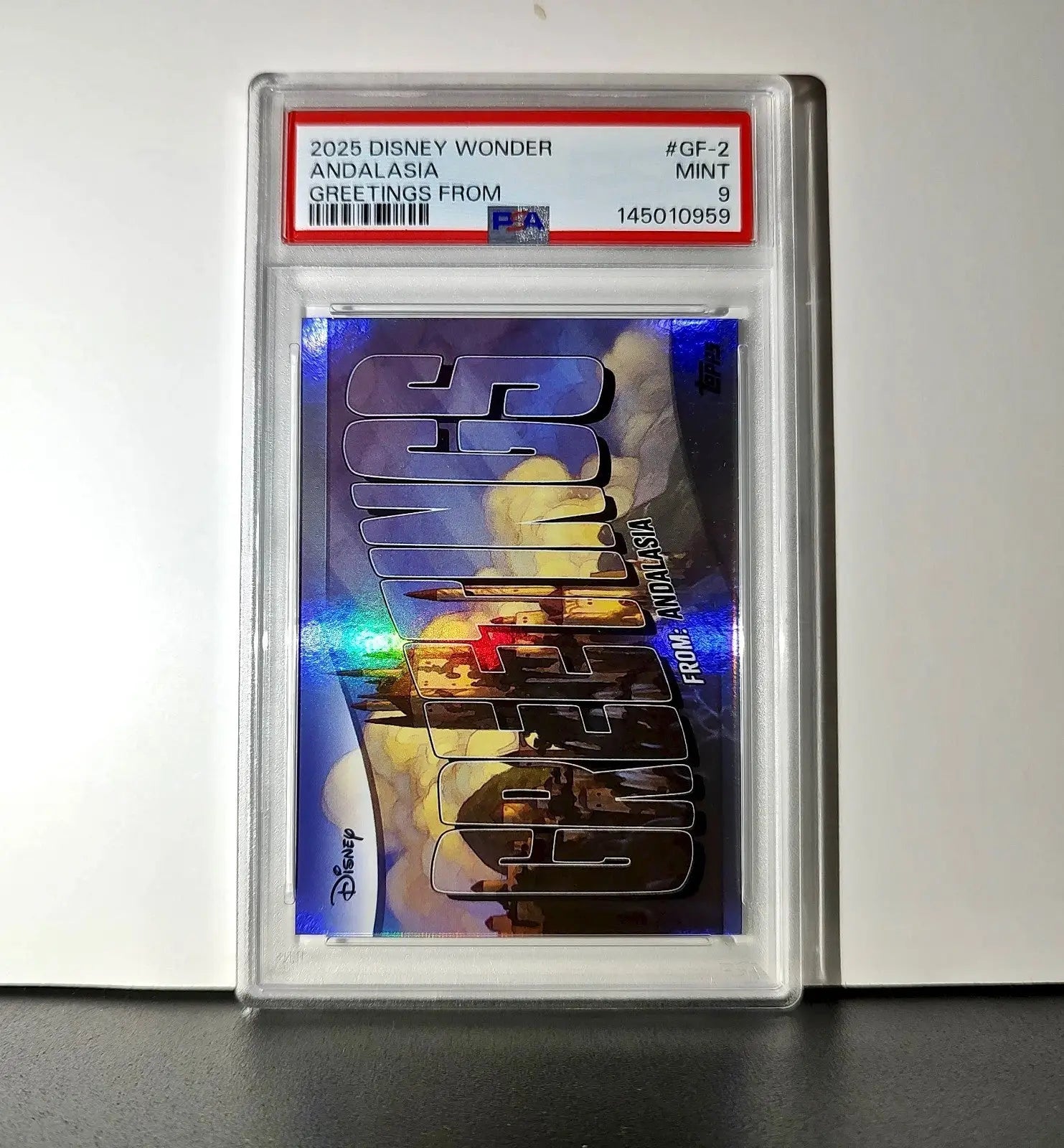 Andalasia 2025 Topps Disney Wonder #GF-2 Greetings From Card Enchanted PSA 9 - Non-Sports Card Single