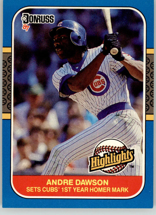 Andre Dawson - 1987 Donruss Highlights - #28 - Baseball - Baseball Card Single