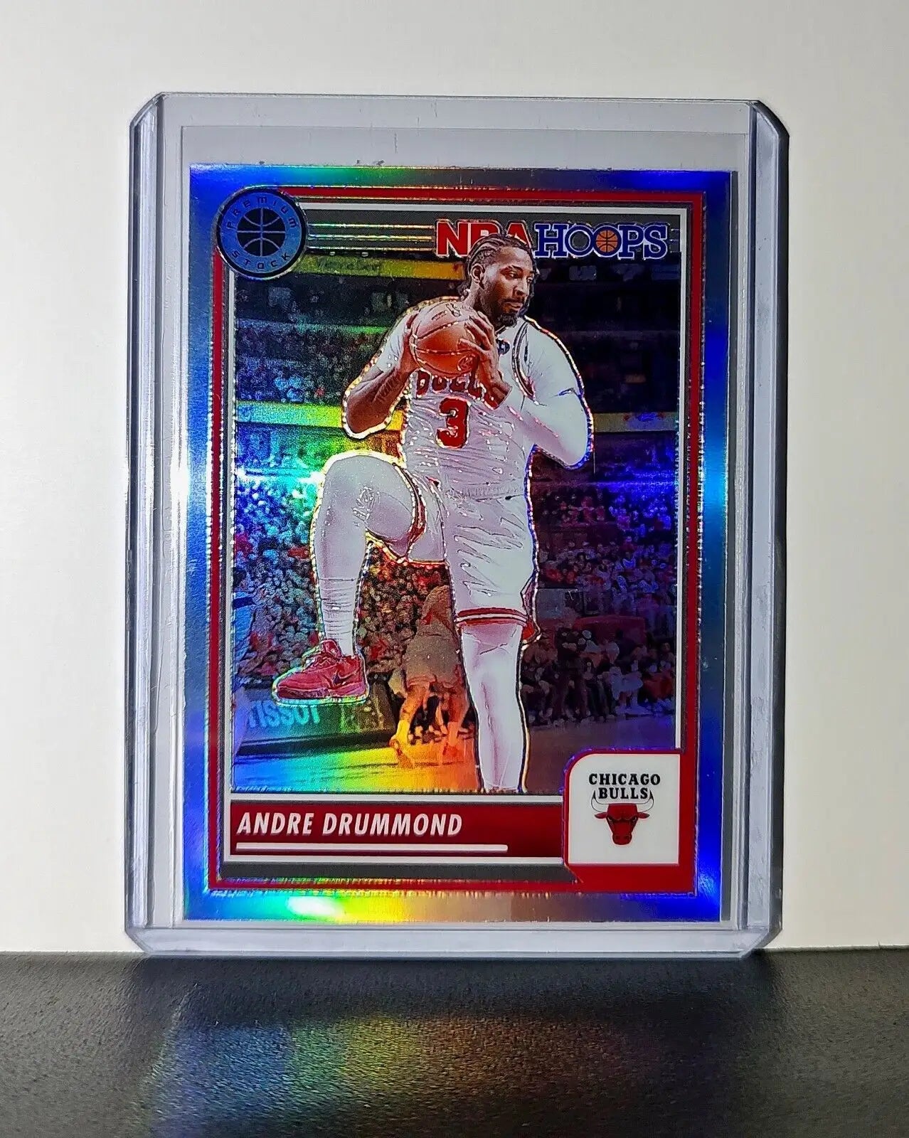 Andre Drummond 2023-24 Panini Premium Stock NBA Hoops #33 Prizm Refractor Bulls - Basketball Card Single
