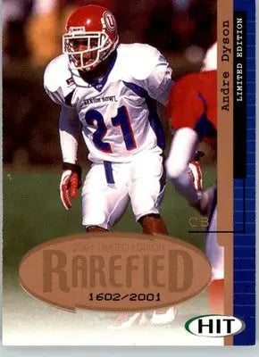 Andre Dyson - 2001 SAGE HIT - #R13 - Rarefied #/2001 SN Football - Football Card Single