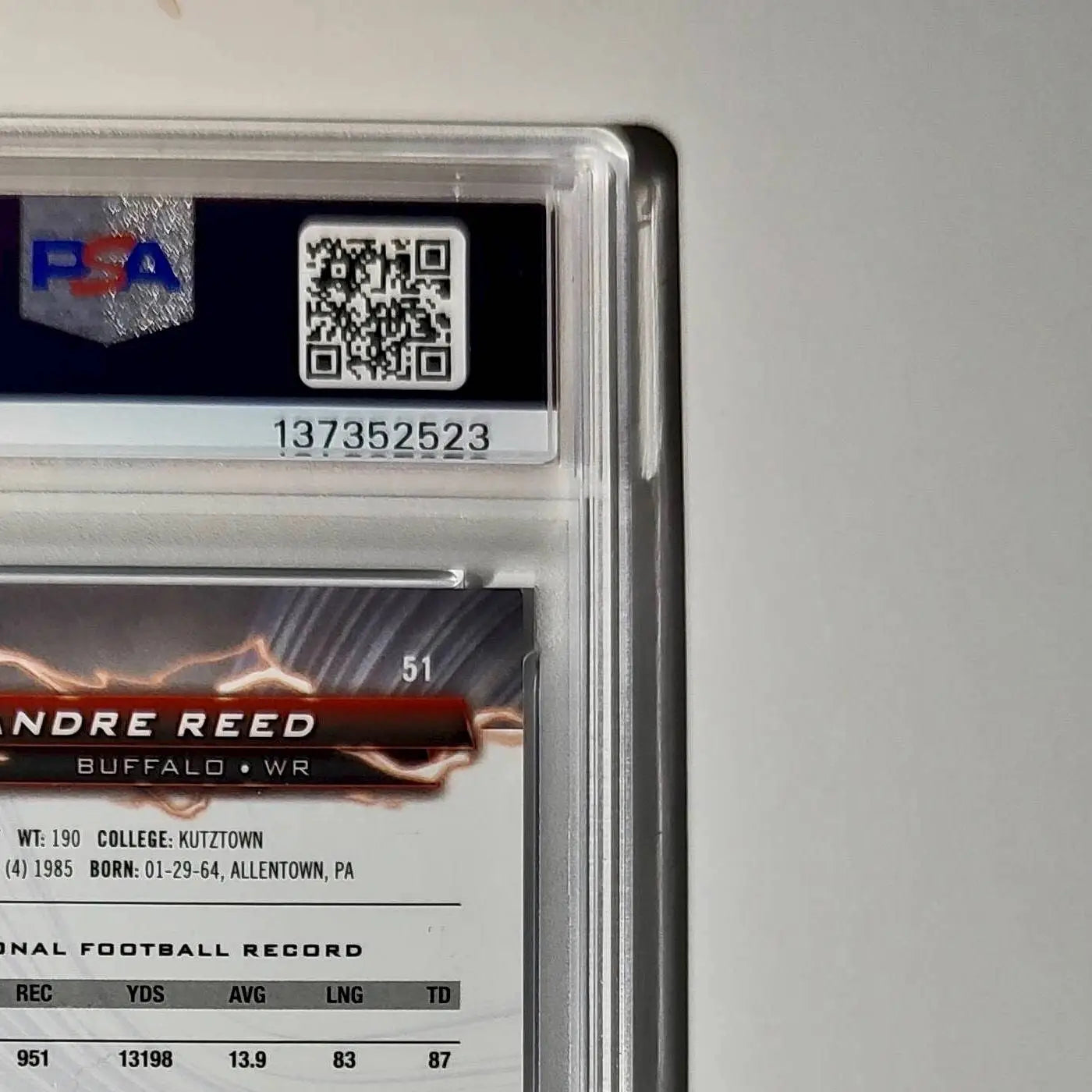 Andre Reed 2023 Topps Resurgence 199/225 #51 Navy Surge PSA 9 Mint