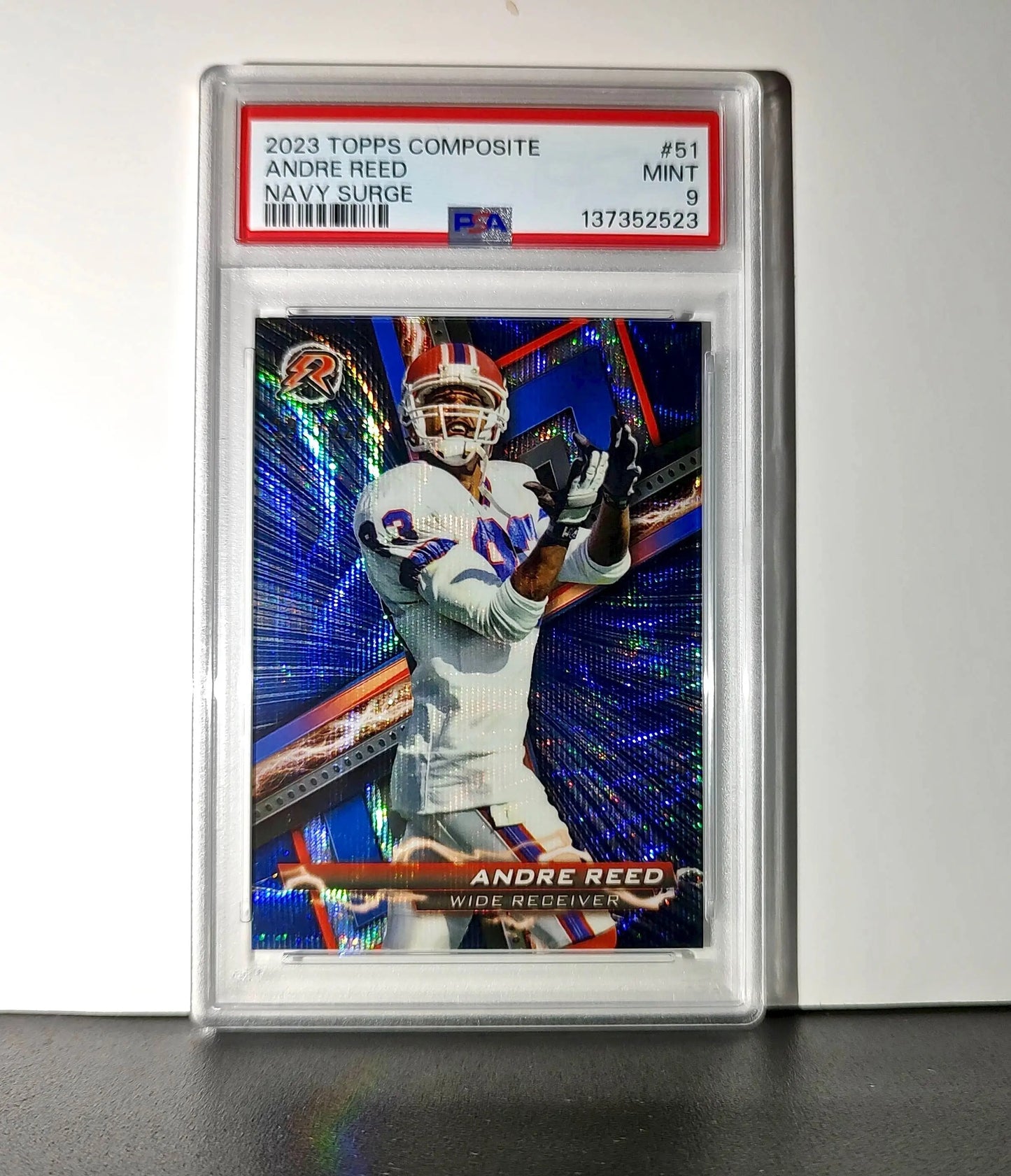 Andre Reed 2023 Topps Resurgence 199/225 #51 Navy Surge PSA 9 Mint