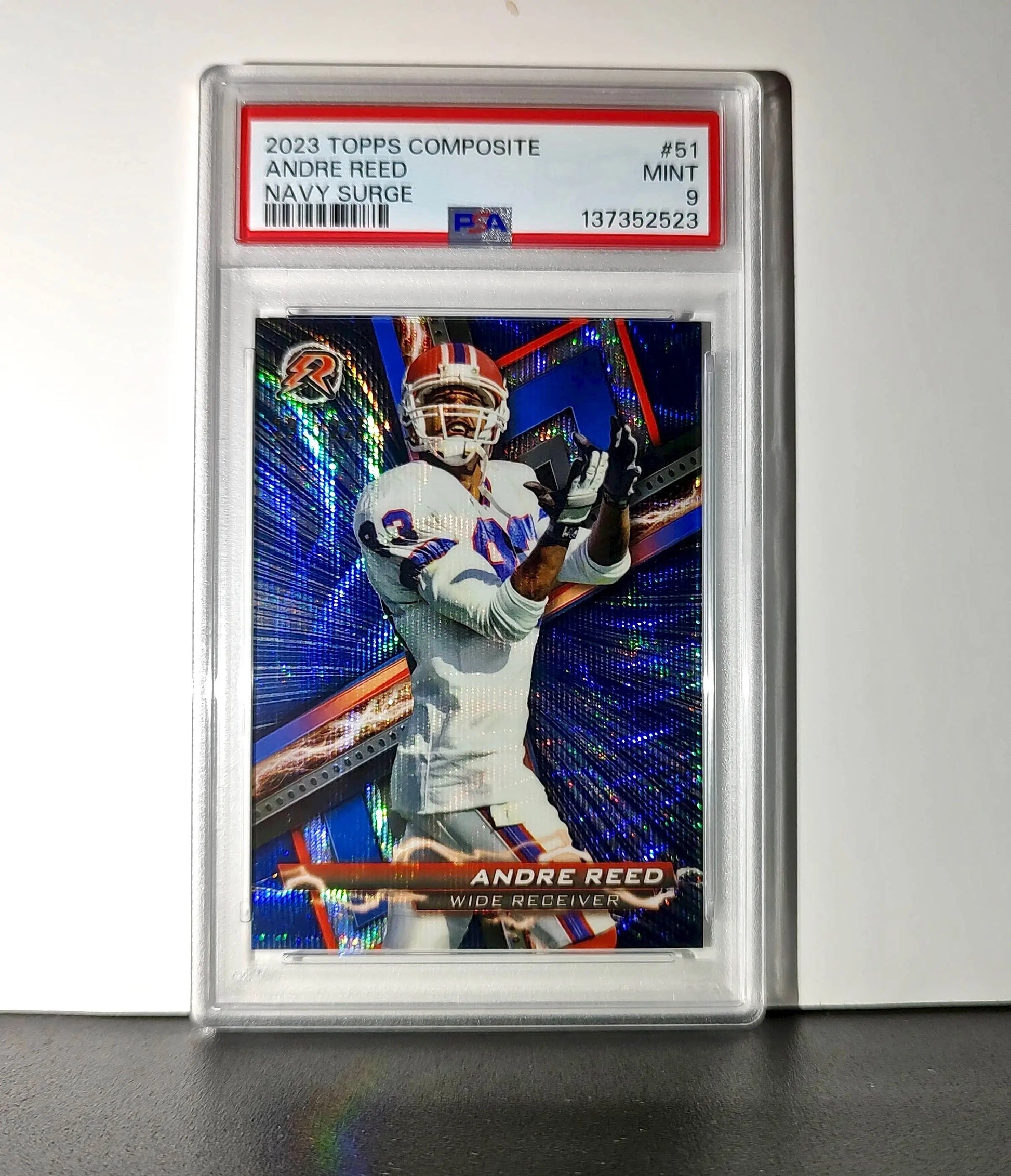 Andre Reed 2023 Topps Resurgence 199/225 #51 Navy Surge PSA 9 Mint