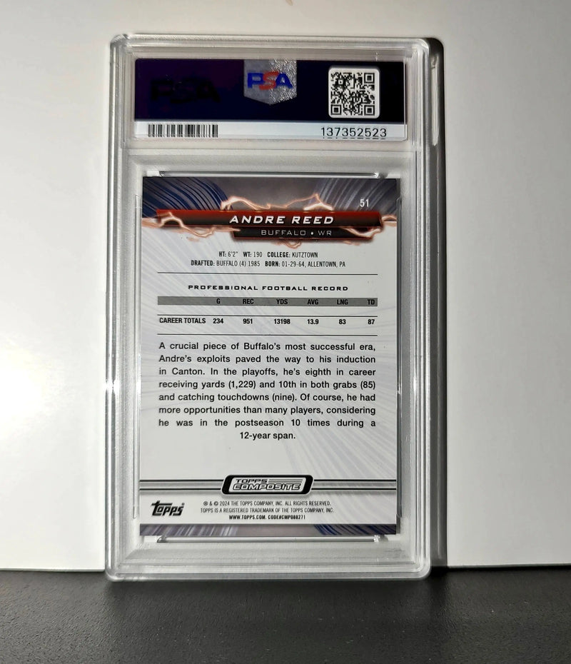 Andre Reed 2023 Topps Resurgence 199/225 #51 Navy Surge PSA 9 Mint