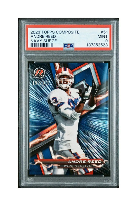 Andre Reed 2023 Topps Resurgence 199/225 #51 Navy Surge PSA 9 Mint - Football Card Single