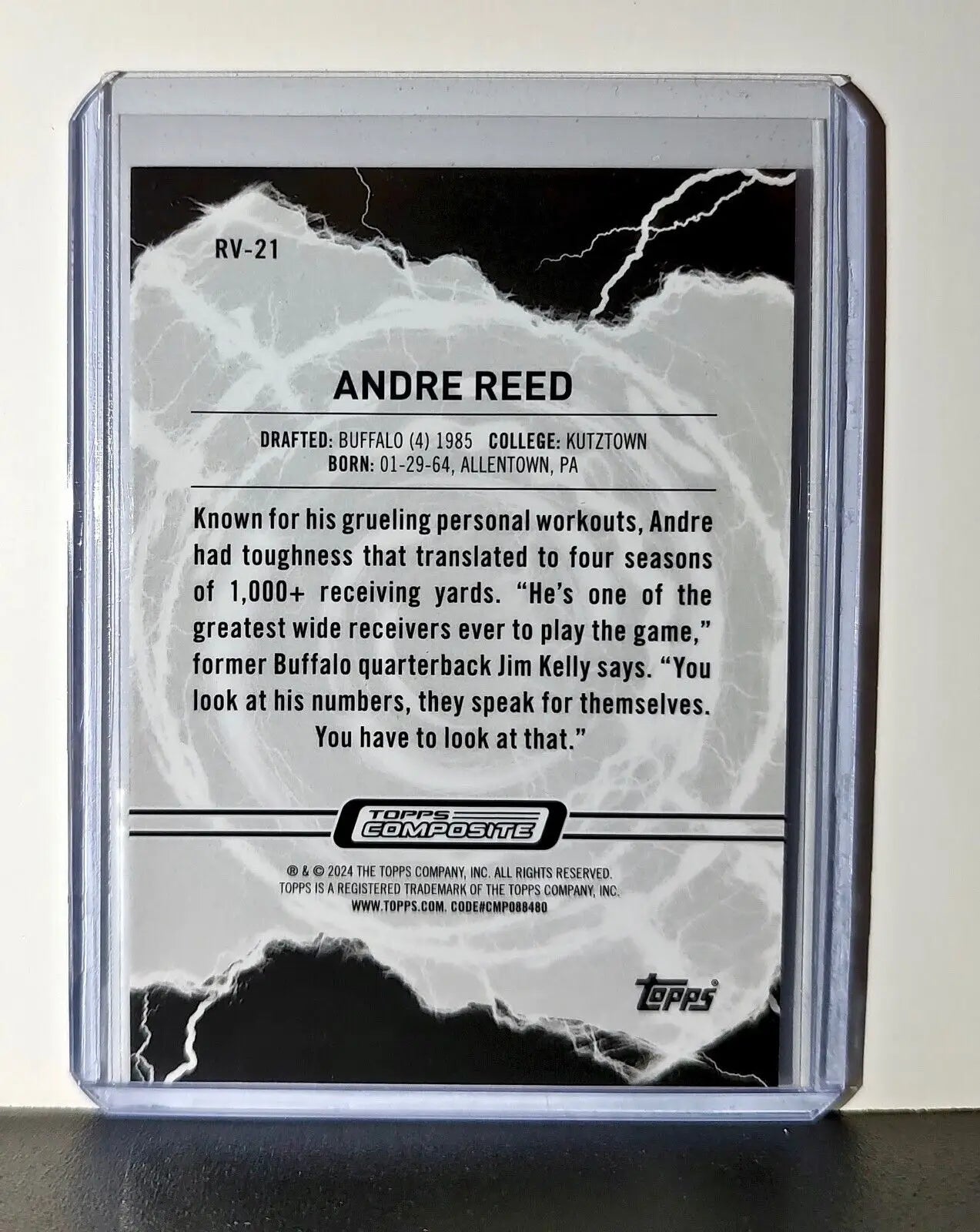 Andre Reed 2023 Topps Resurgence Voltaic NFL #RV-21 Card Buffalo Bills - Football Card Single