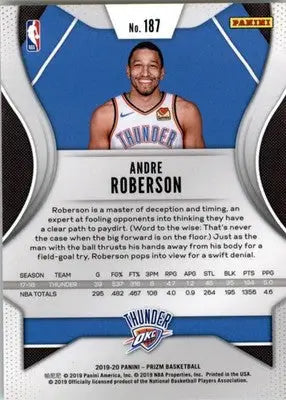 Andre Roberson - 2019-20 Panini Prizm - #187 - Basketball - Basketball Card Single