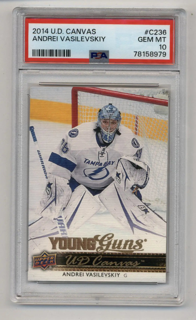 Andrei Vasilevskiy 2014-15 Upper Deck Canvas #C236 PSA 10 Gem Mint - Hockey Card Single