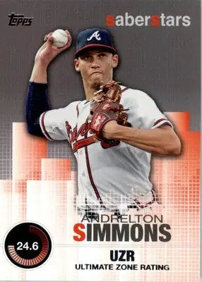 Andrelton Simmons - 2014 Topps - #SST-21 - Saber Stars Baseball - Baseball Card Single